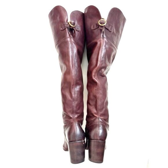 Frye Lucinda Over-The-Knee Genuine Leather Boots. - Picture 4 of 11